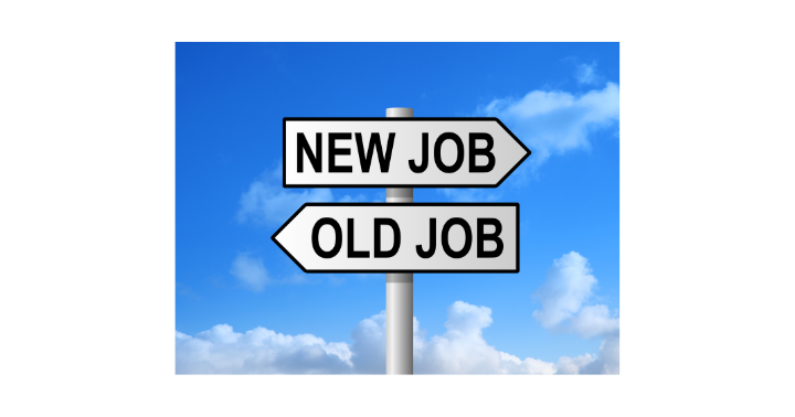 When to Hire a Redundancy Coach (New Job Old Job sign Post)