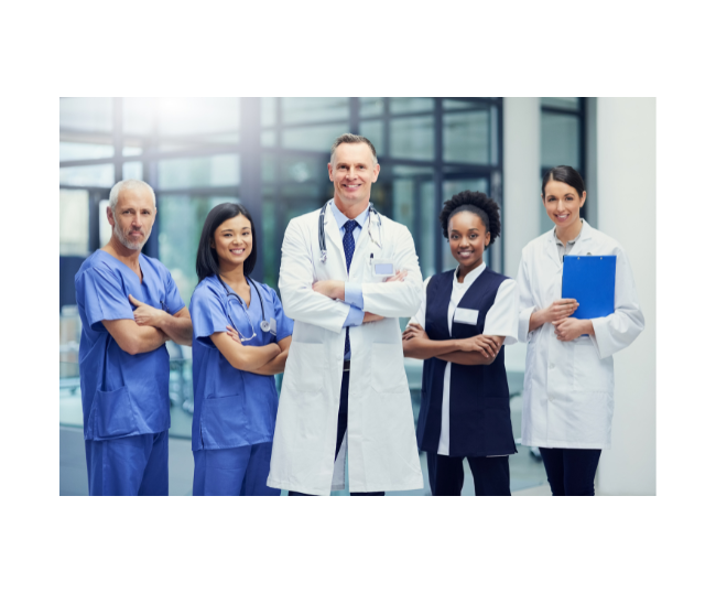 Doctors Nurses and Admin staff