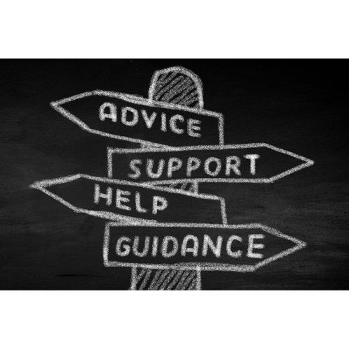 Sign post for advice and support